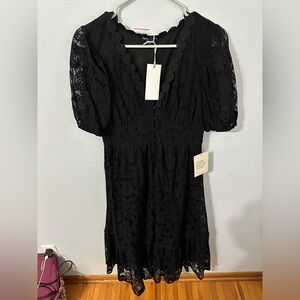 Elegant Black Lace Dress Bohme